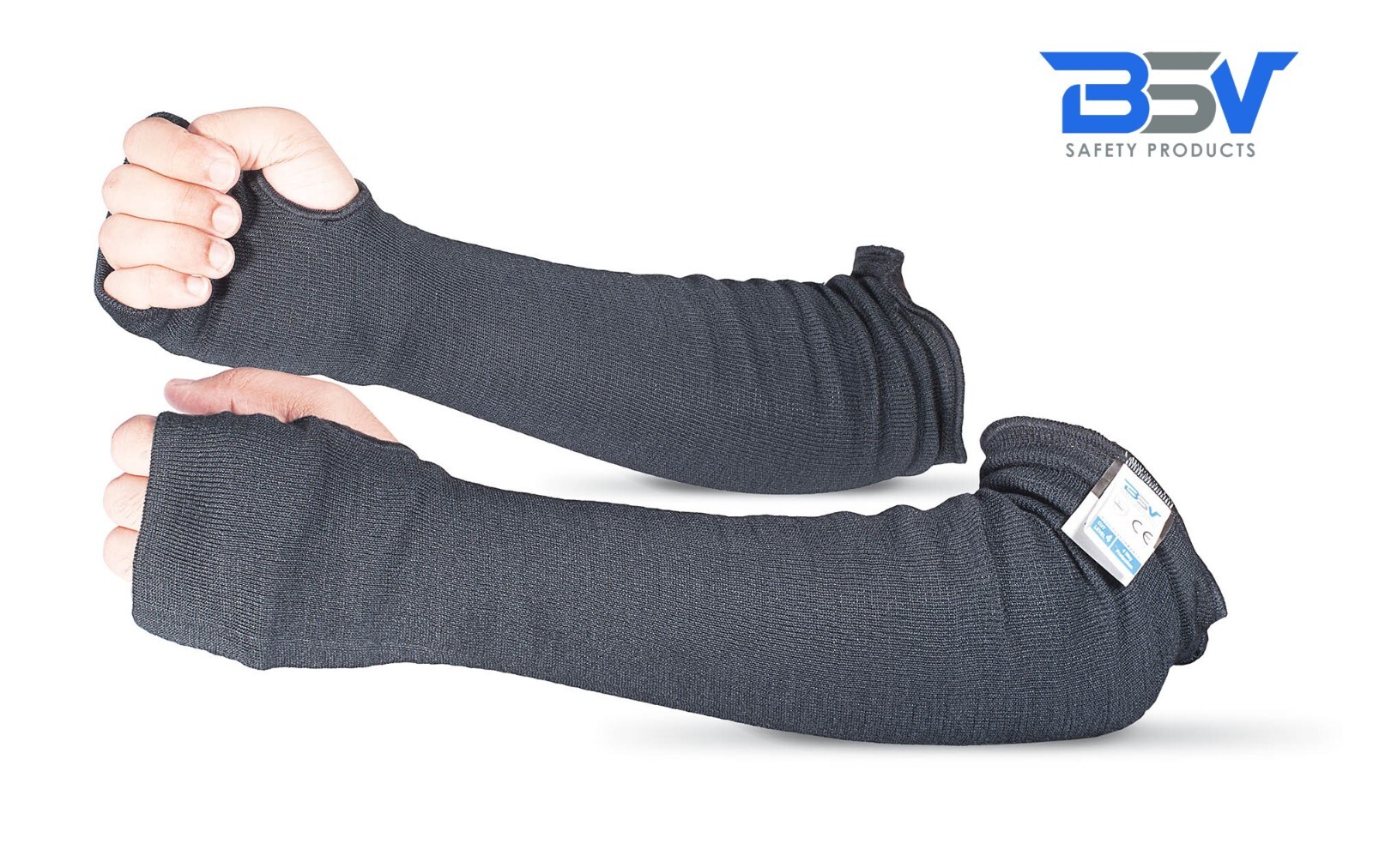Arm Safety Sleeves (TH-Black) Cut/Scratch/Heat/Knife Resistant-Made with Kevlar