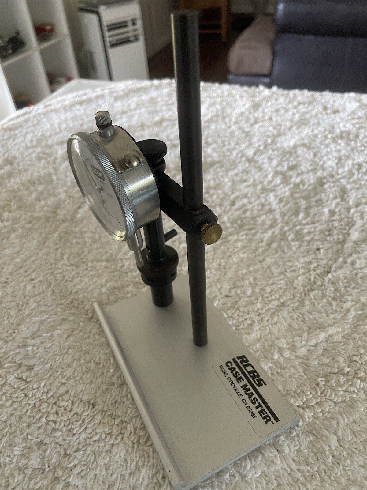 RCBS Case Master Gaging Tool - With Dial Indicator & Central Mandrel Assembly