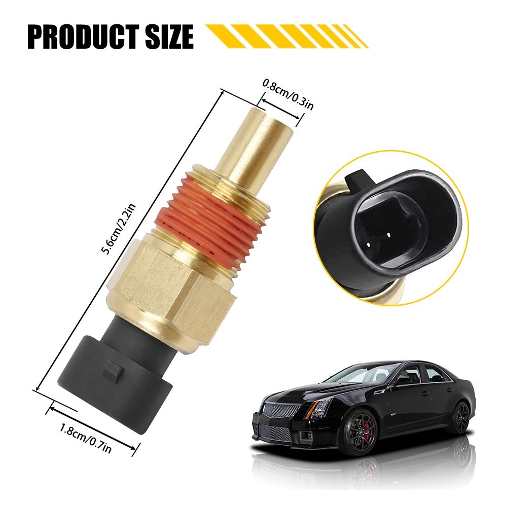 12146312 Engine Coolant Temperature Sensor Water Temp Sensor fit Chevy GMC Honda