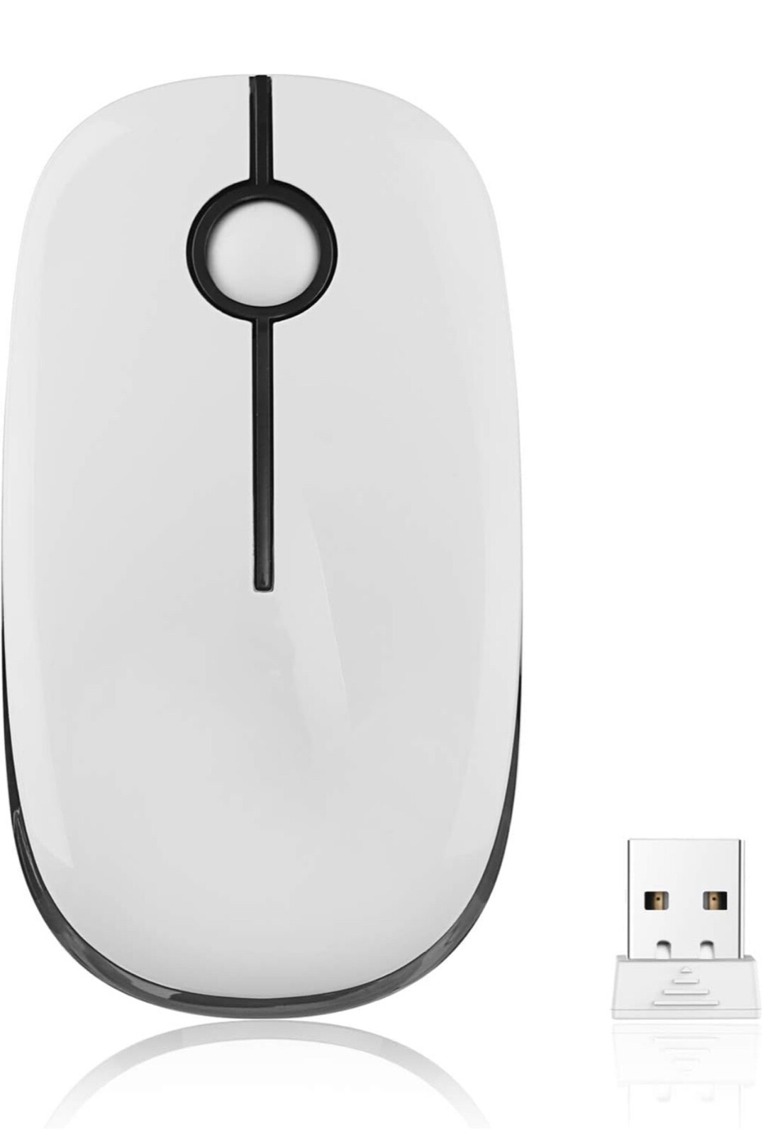 Wireless Mouse, Vssoplor 2.4G Slim Portable Computer Mice with Nano Receiver