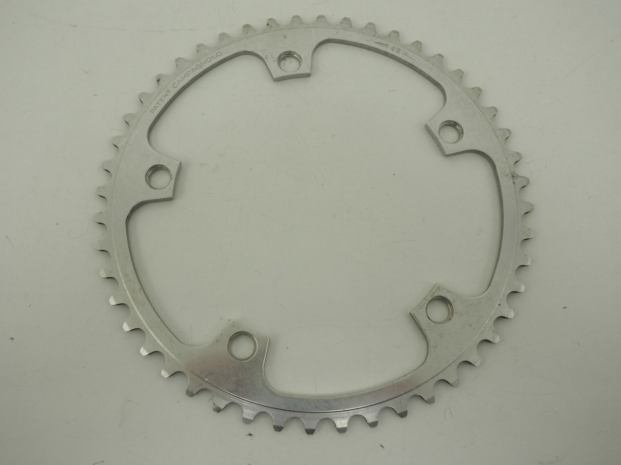 Vintage Campagnolo Track Record Chainring 5 Bolt 48T 144 BCD Silver