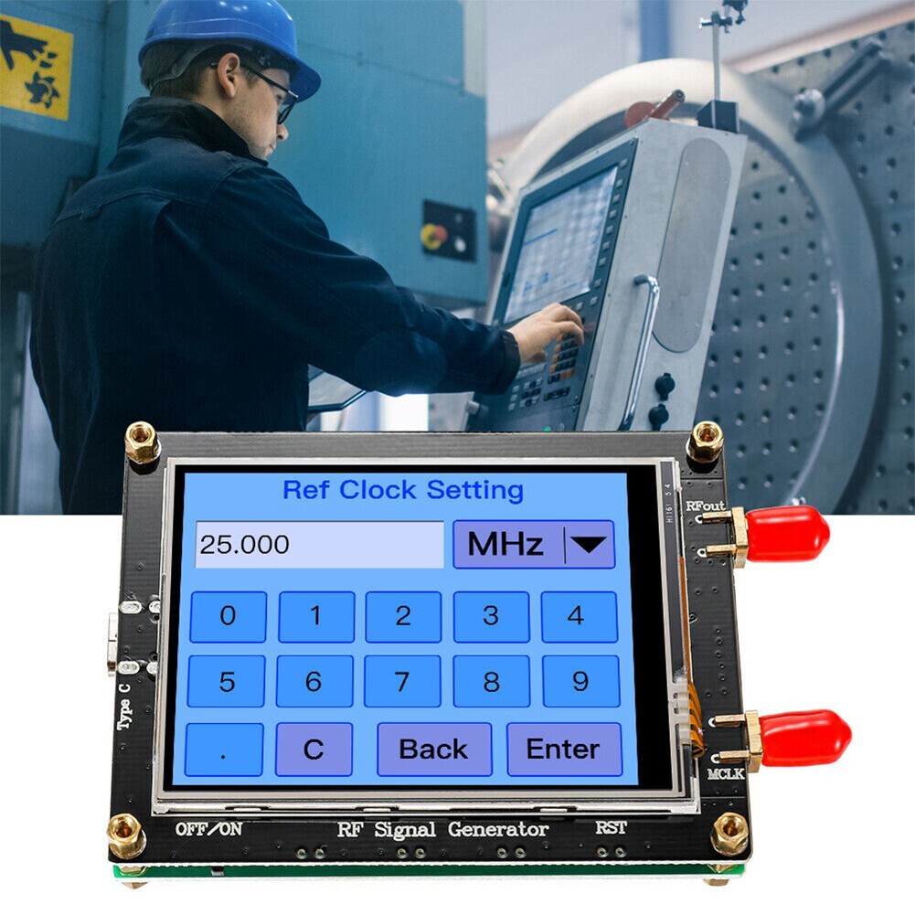Touch Screen ADF4351 35M-4.4G RF Signal Generator PLL Sweep Frequency Generator