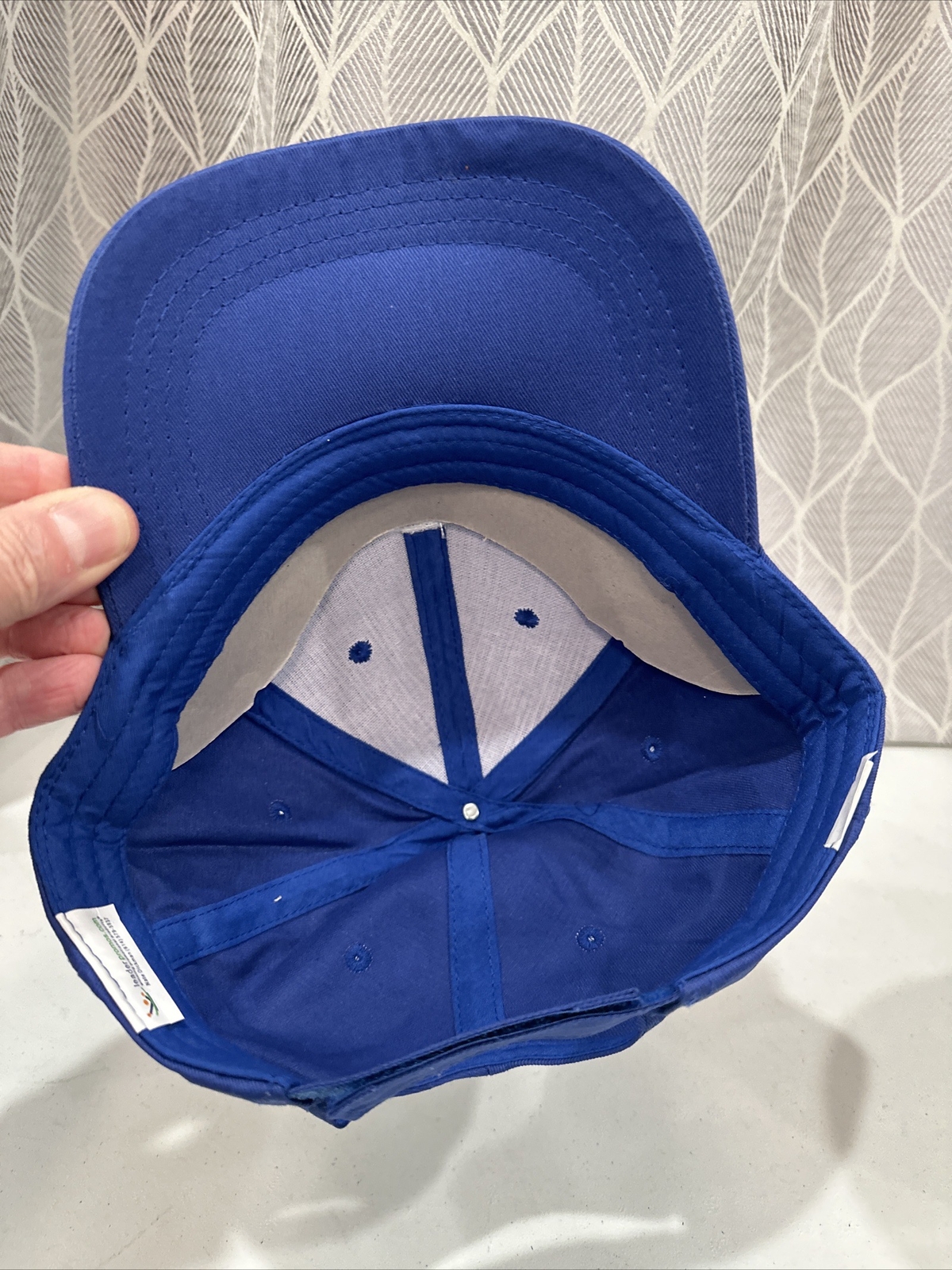 Cooper Tires White on Royal Blue Hat Cap Hook Loop EUC