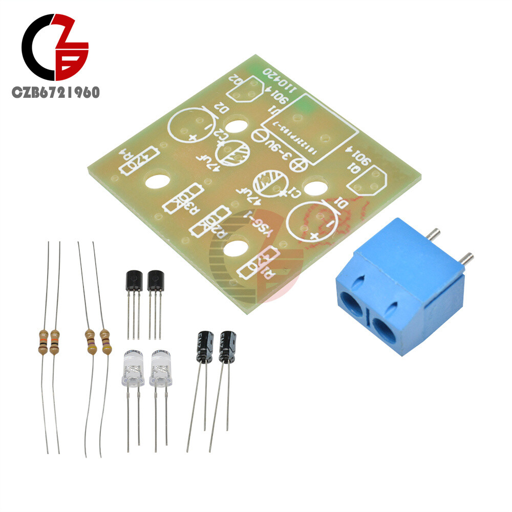 Simple Flash Circuit 5MM Flashing Light DIY Kits Single Dual Color