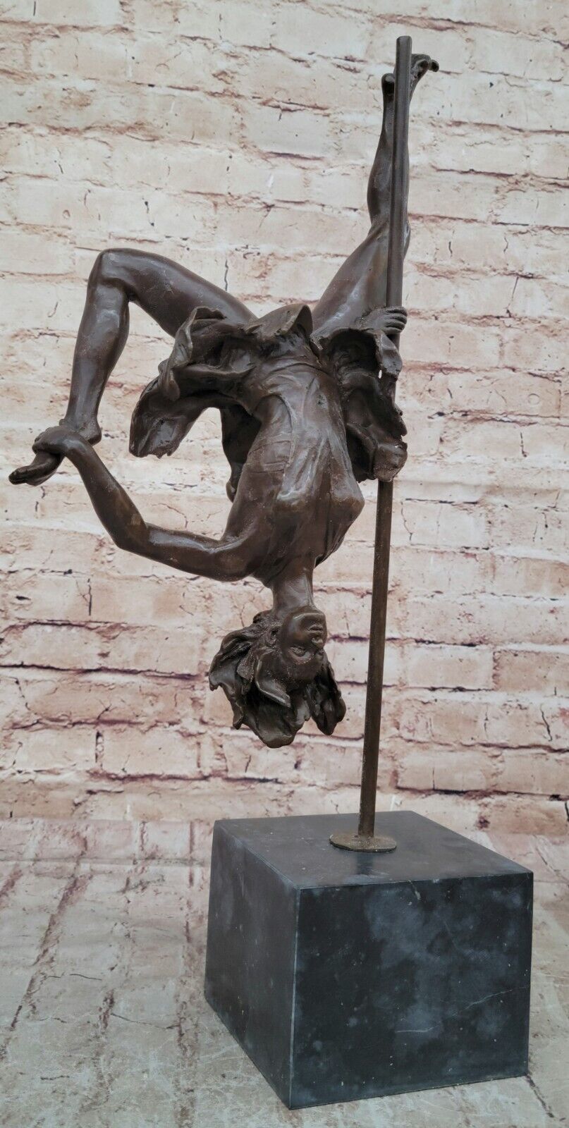 Original Bronze Gymnast Sculpture by Aldo Vitale Female Dancer Collectible Sale