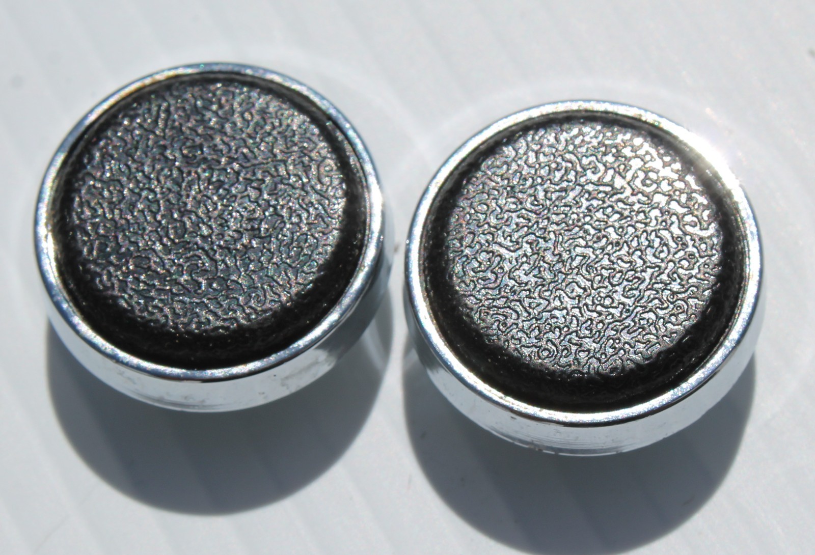 Vintage Volkswagen VW Sapphire/ Chrome Radio Knobs