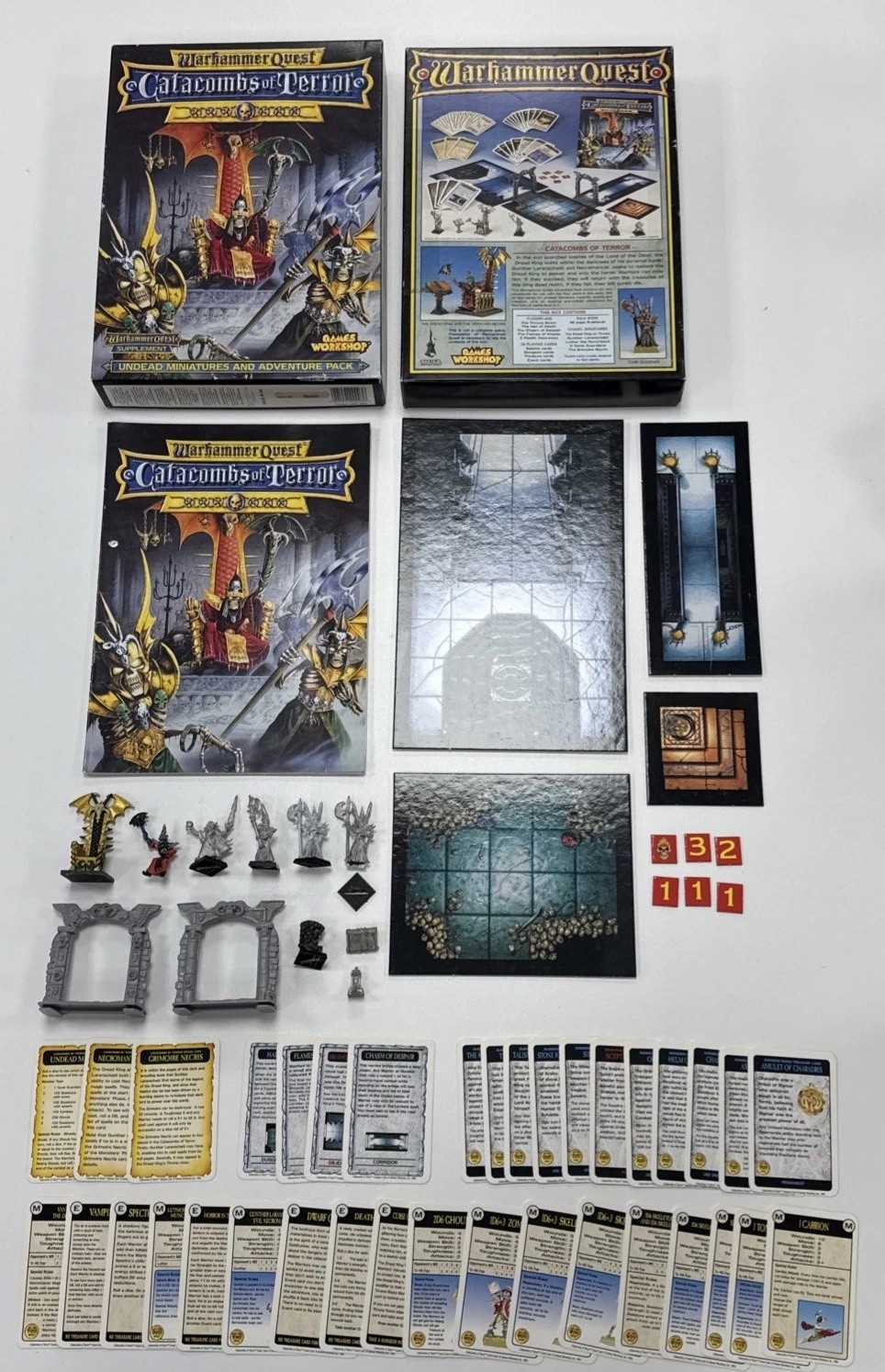 Catacombs of Terror Adventure Pack RARE Complete Set | Warhammer Quest 1995