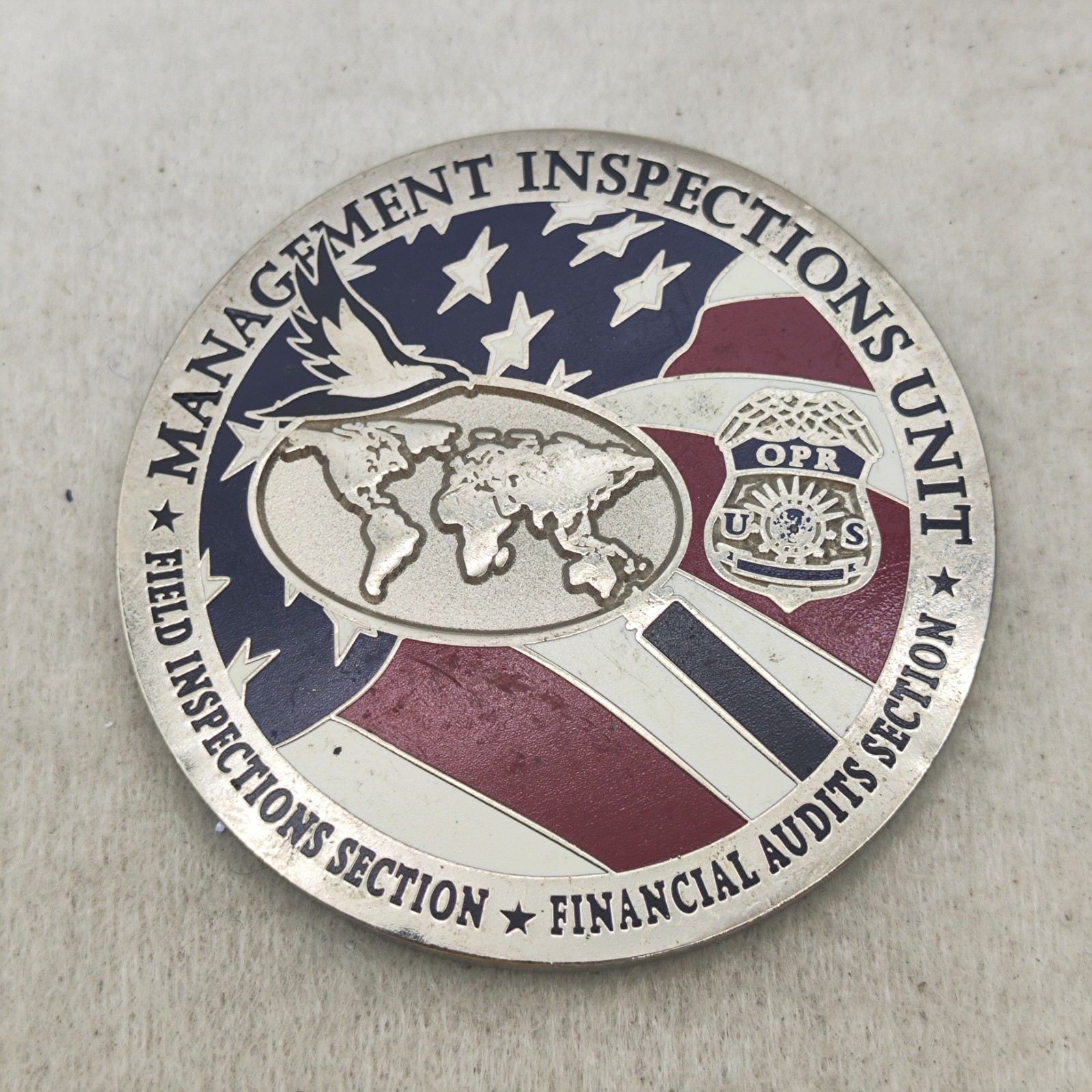 ICE Office of Professional Responsibility Management Inspections Unit Coin