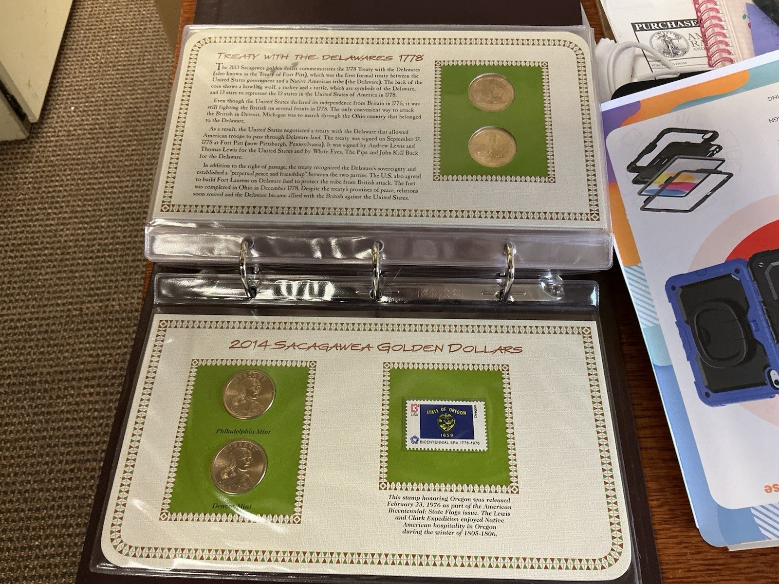 2000-2014 Complete Collection UNC Sacagawea Golden Dollars Book
