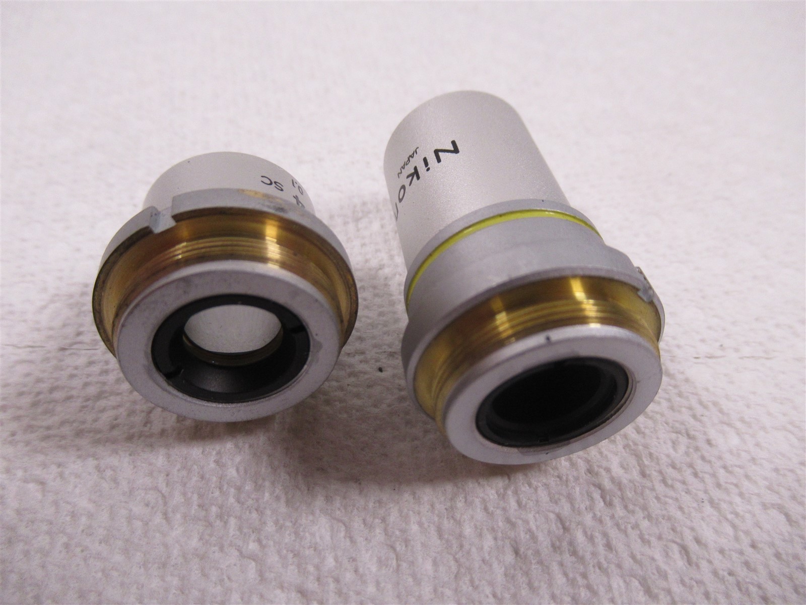 Nikon SC Microscope 10x and 4x Objective Lenses 160mm