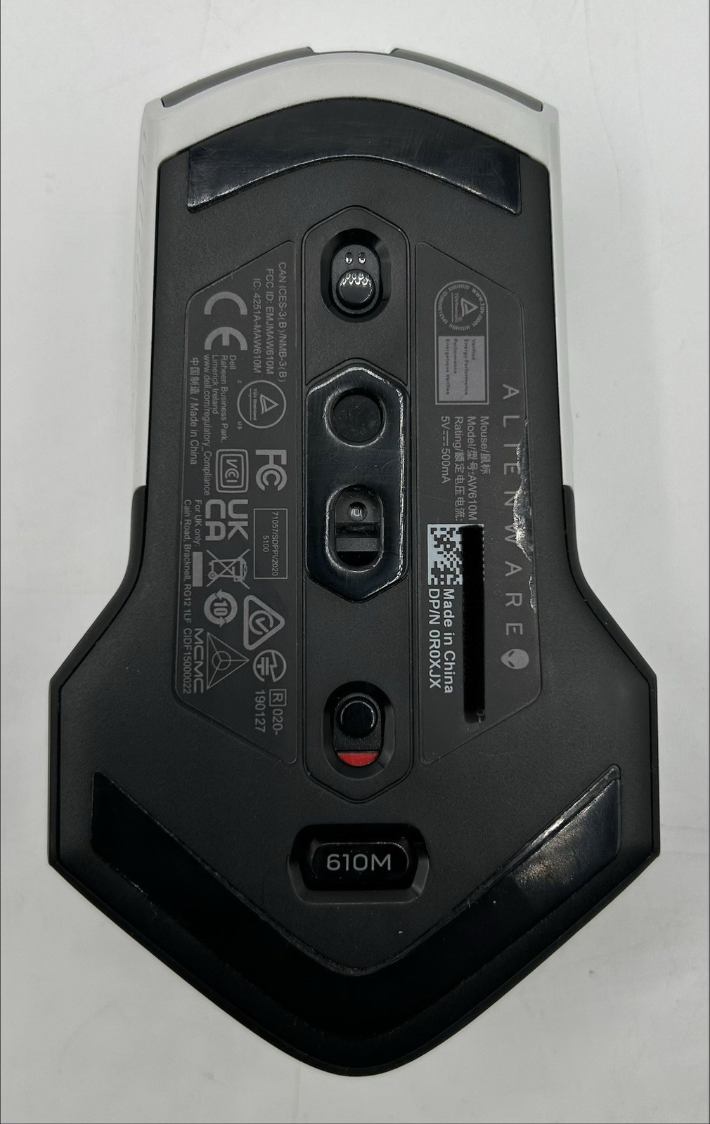 Alienware AW610M Wired/Wireless Gaming Mouse - Lunar Light - Used