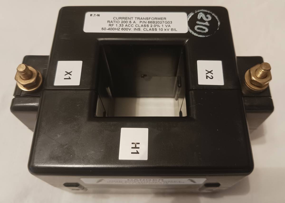 Instrument Transformer 604-201. Current Transformer Ratio 200:5A  NEW Ships Free