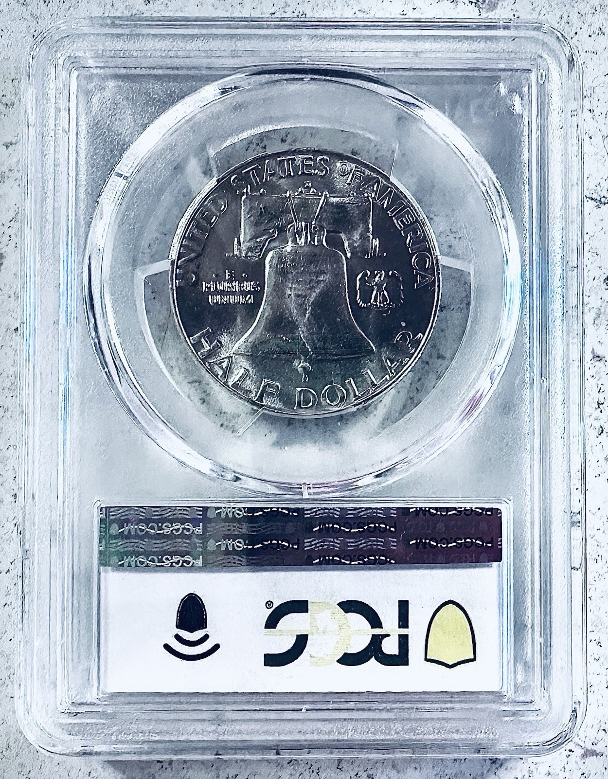 1958 D Franklin Half Dollar - PCGS MS64 - Spectacularly White!!!