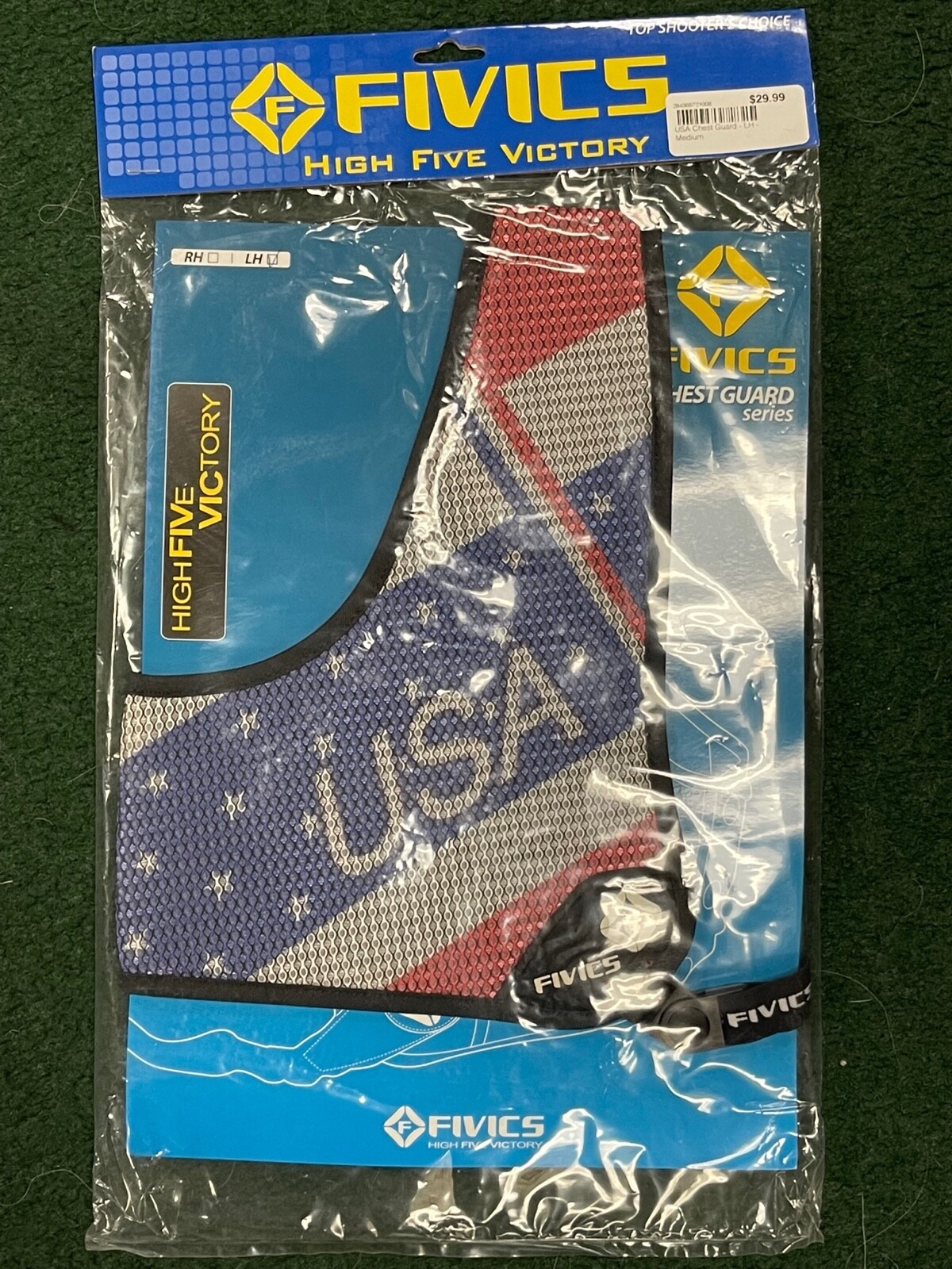 Fivics LEFT HAND Chest Guard USA Model (Multiple Sizes)