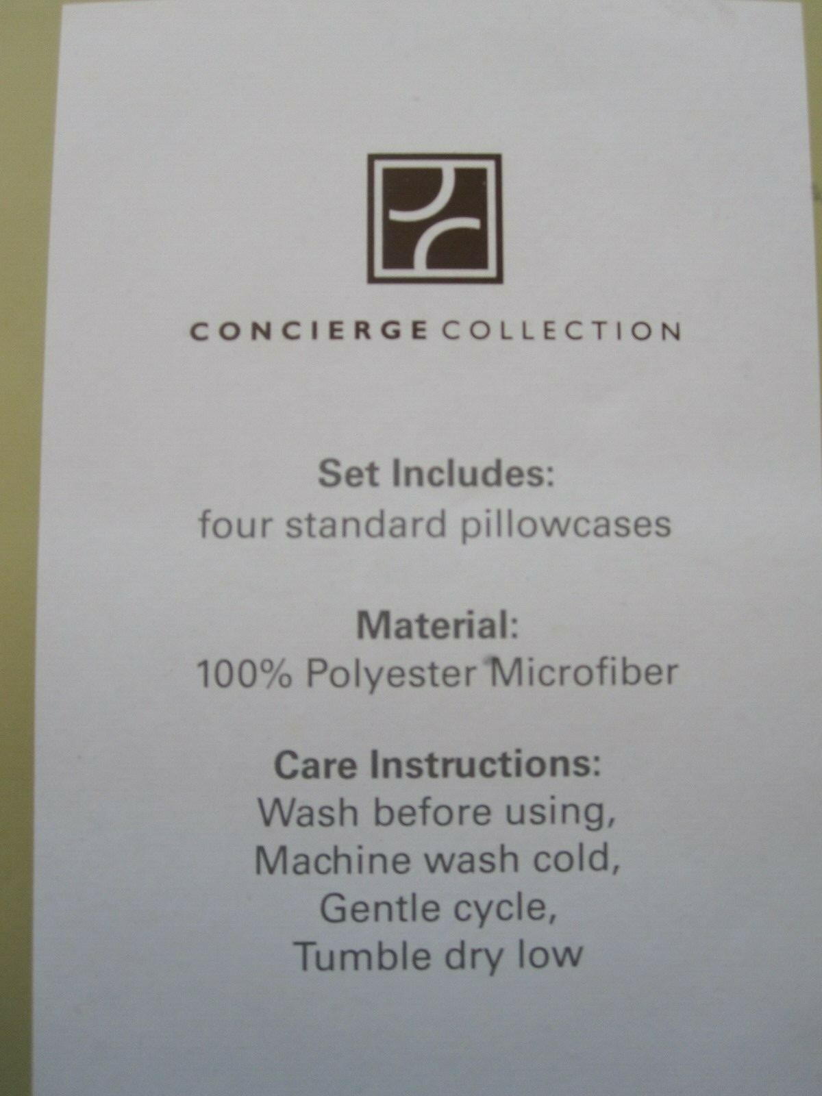 Concierge Collection - Four (4) standard Pillowcases, Blue Stripes