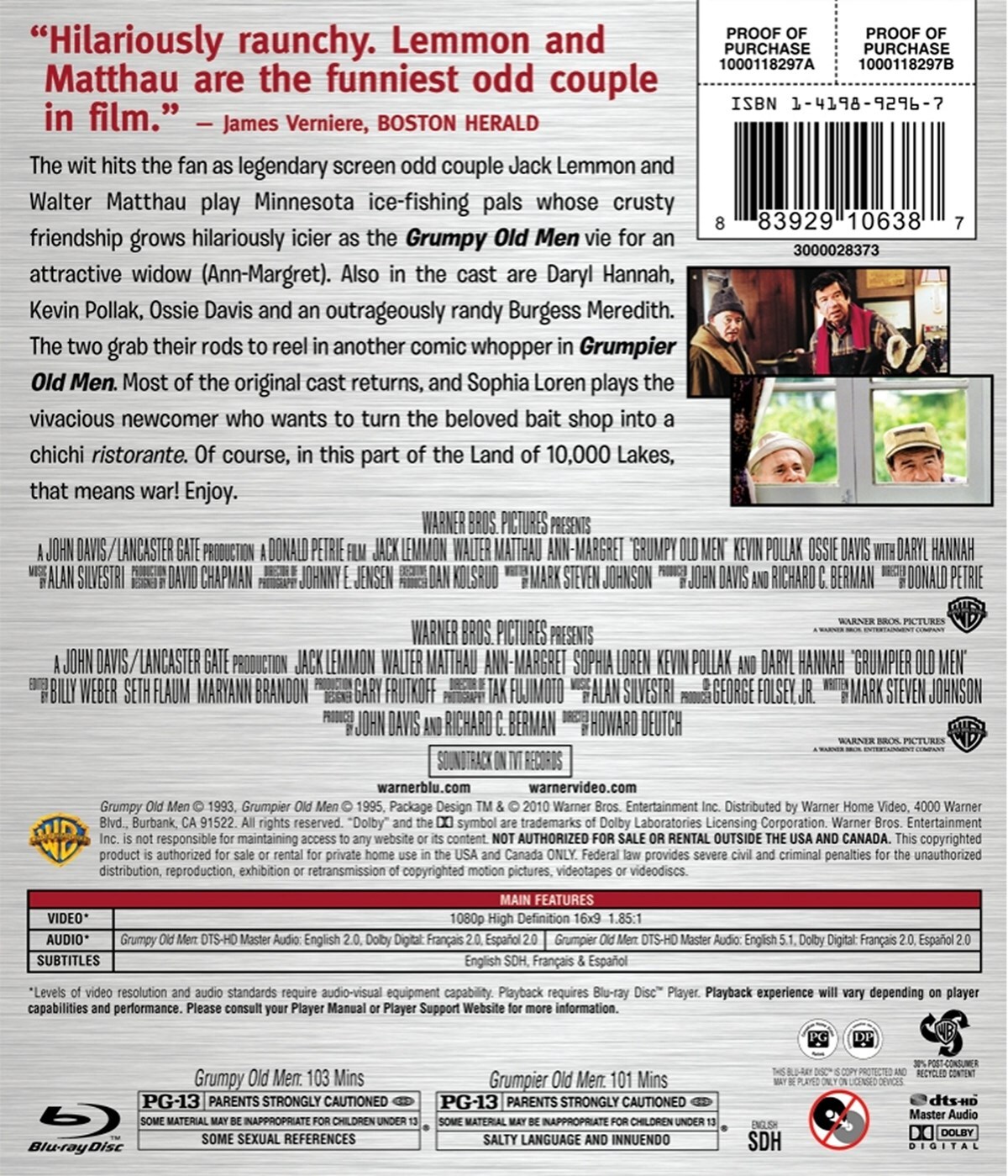 Grumpy Old Men / Grumpier Old Men Blu-ray NEW