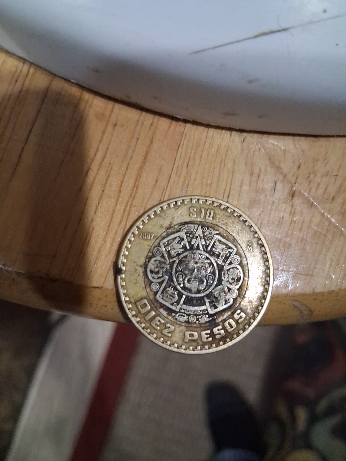 2007 Mexico 10 Ten Diez Pesos - Circulated Mexican Bi-Metallic World Coin