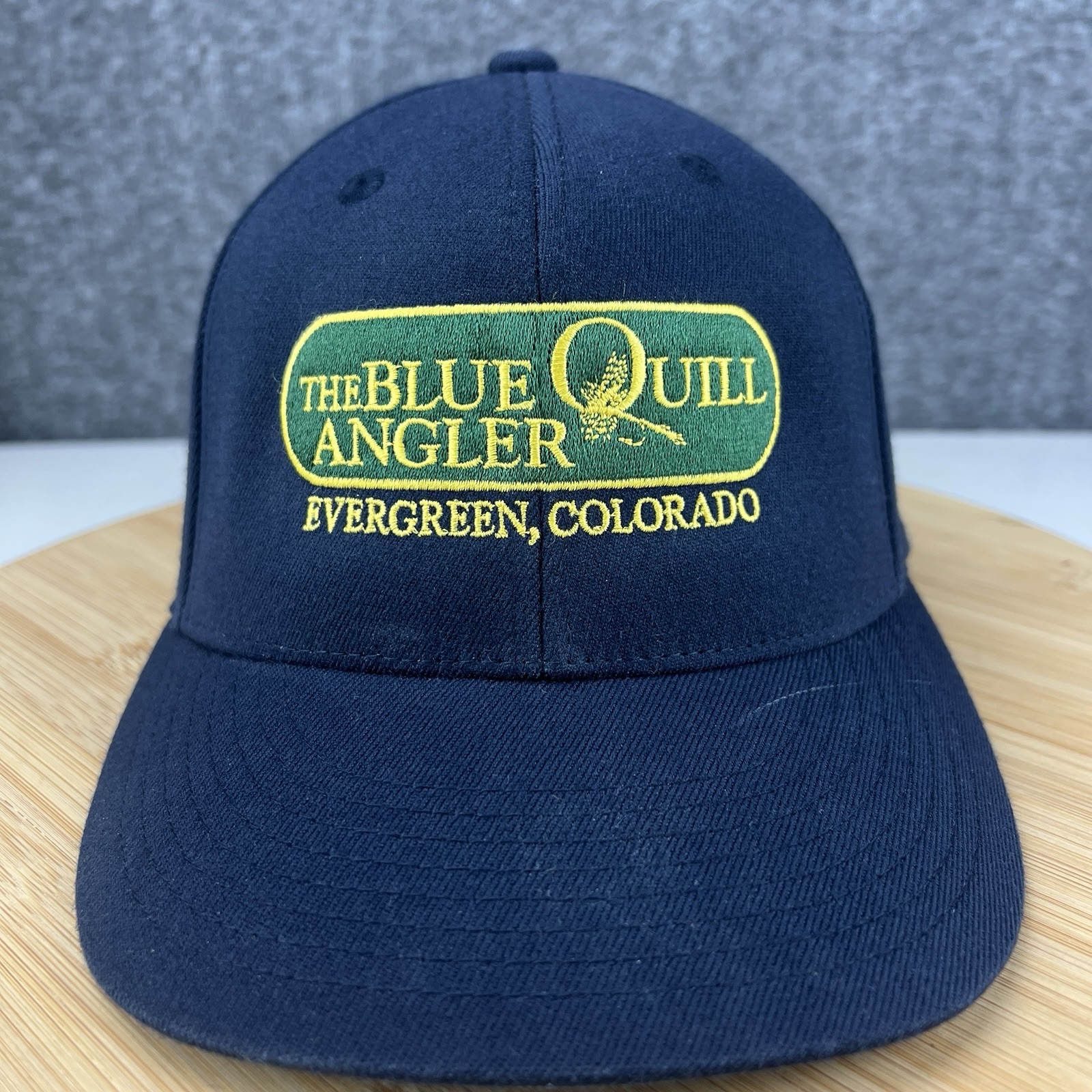 The Blue Quill Angler Evergreen CO Hat Cap Fitted 6 7/8- 7 1/4 Blue Fly Fishing