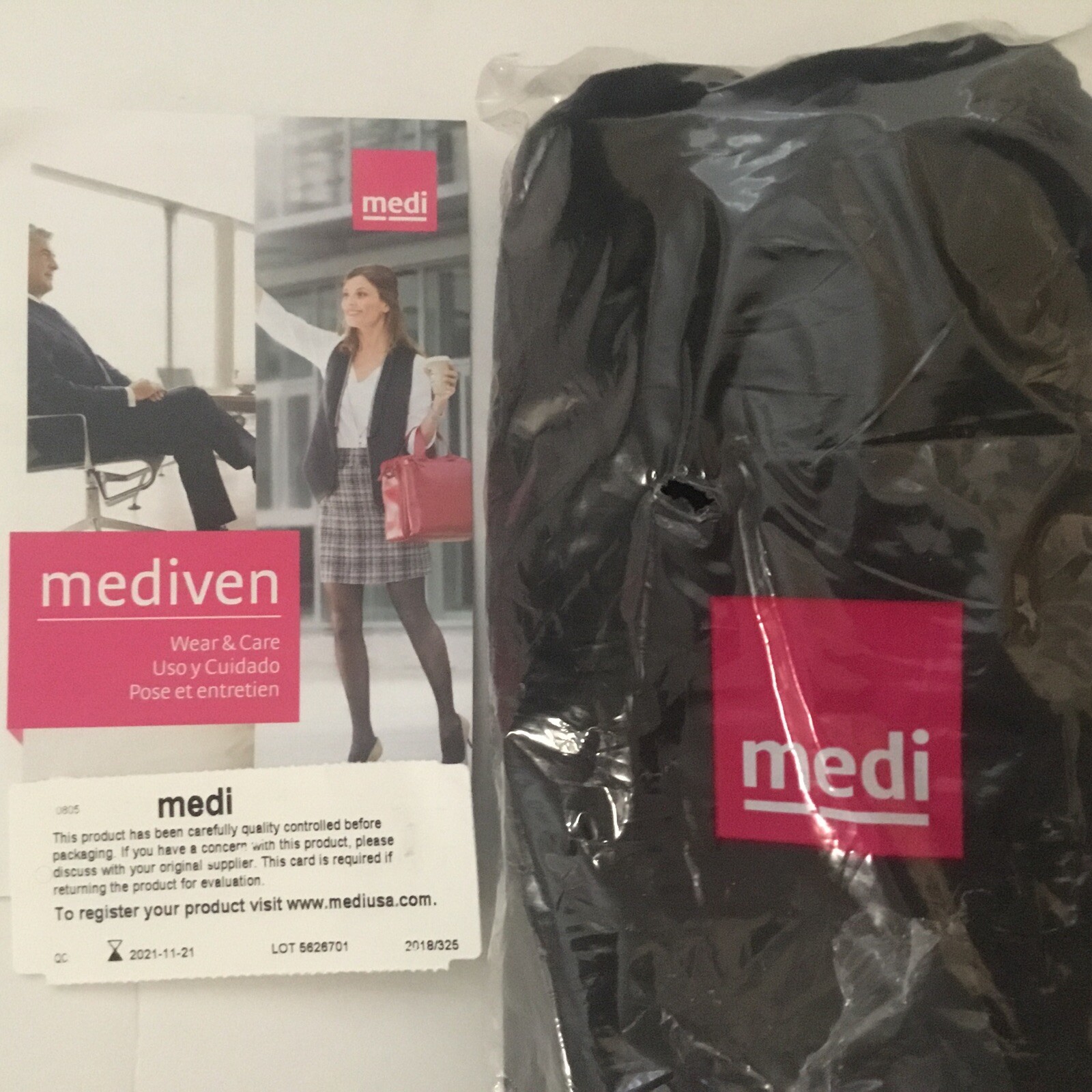 Medivan compression stockings New ebony size VI free ship