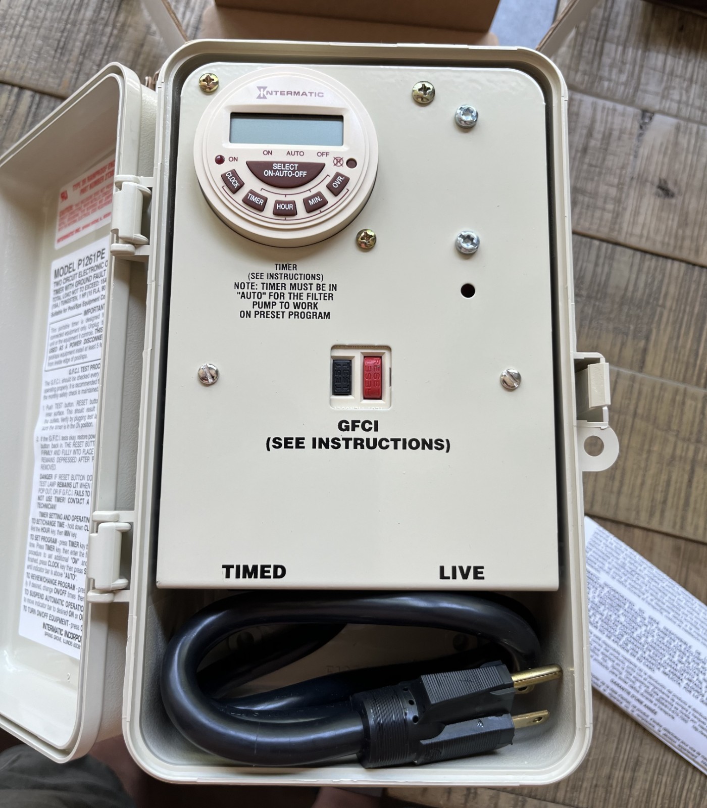 Intermatic P1261PE Electronic Outdoor Timer Pool / Fountain