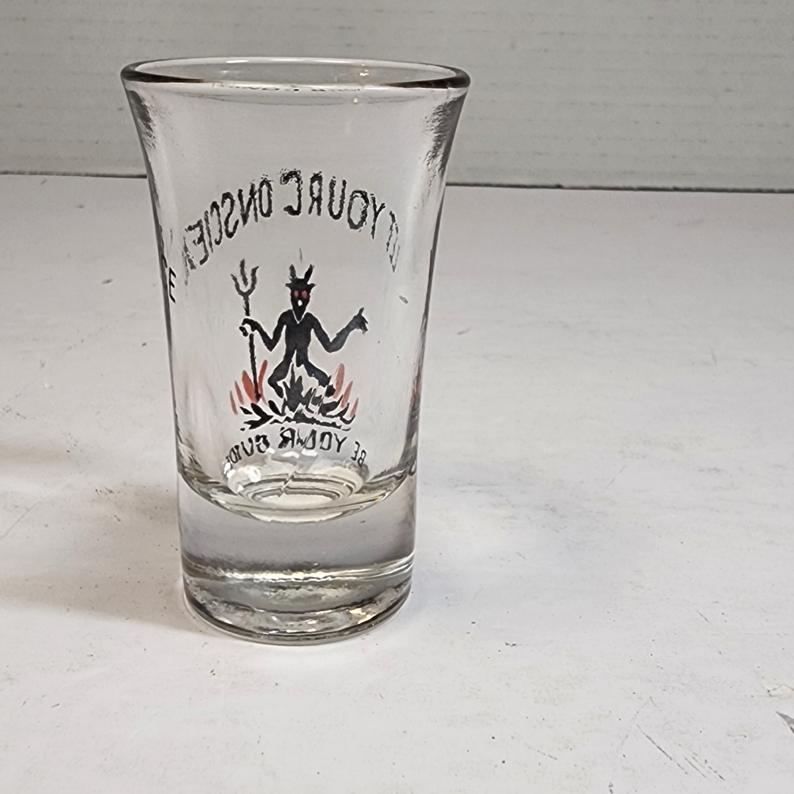Vintage "Let Your Conscience Be Your Guide" Shot Glass
