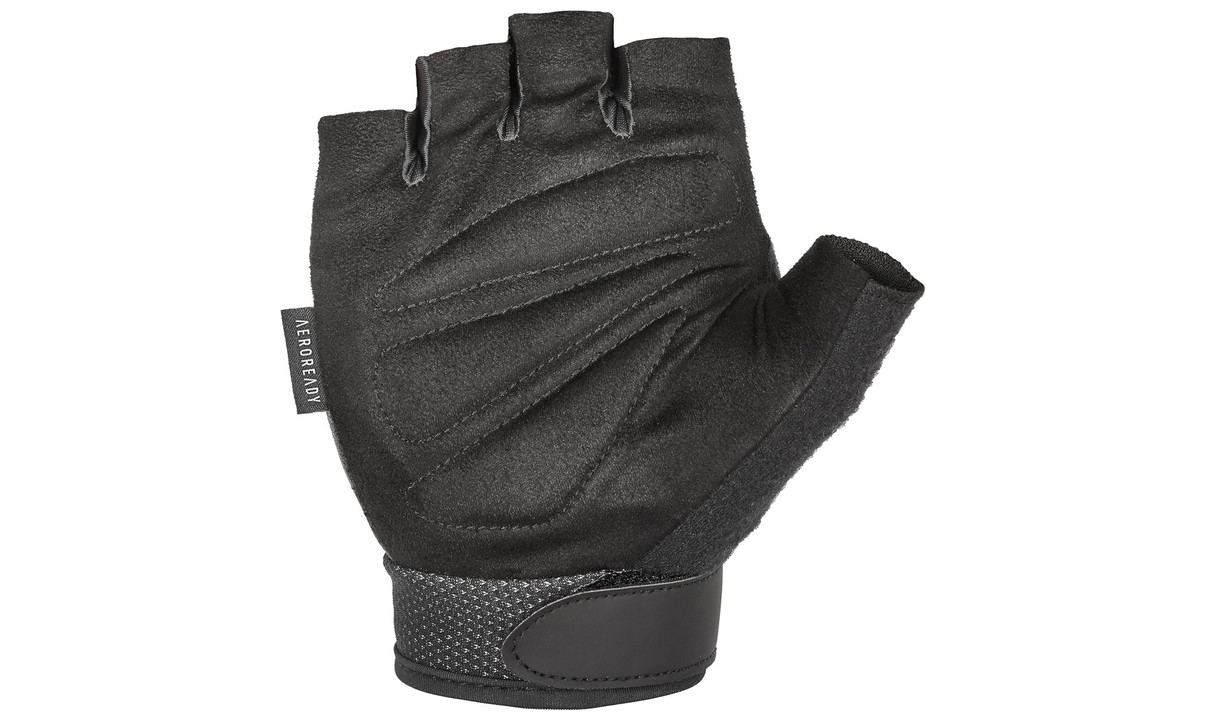 Adidas Medium Essential Adjustable Fingerless Workout Gloves - Black White
