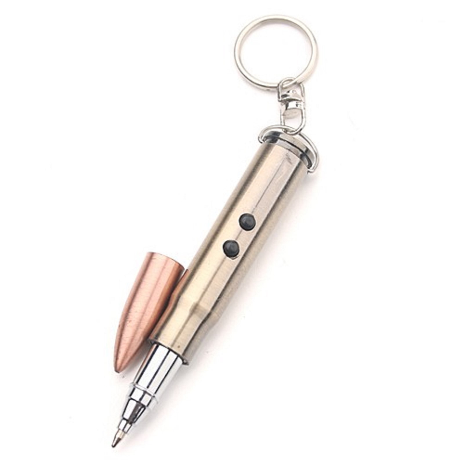 bullet pen laser LED flashlight key chain 30:06 size 4 in 1