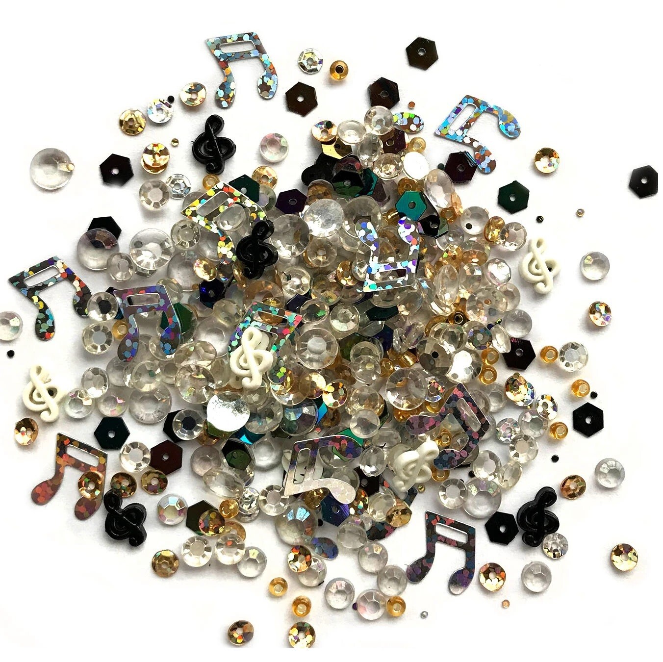 Concerto Sparkletz Embellishments SPK129 - Buttons Galore Music - Craft Sewing