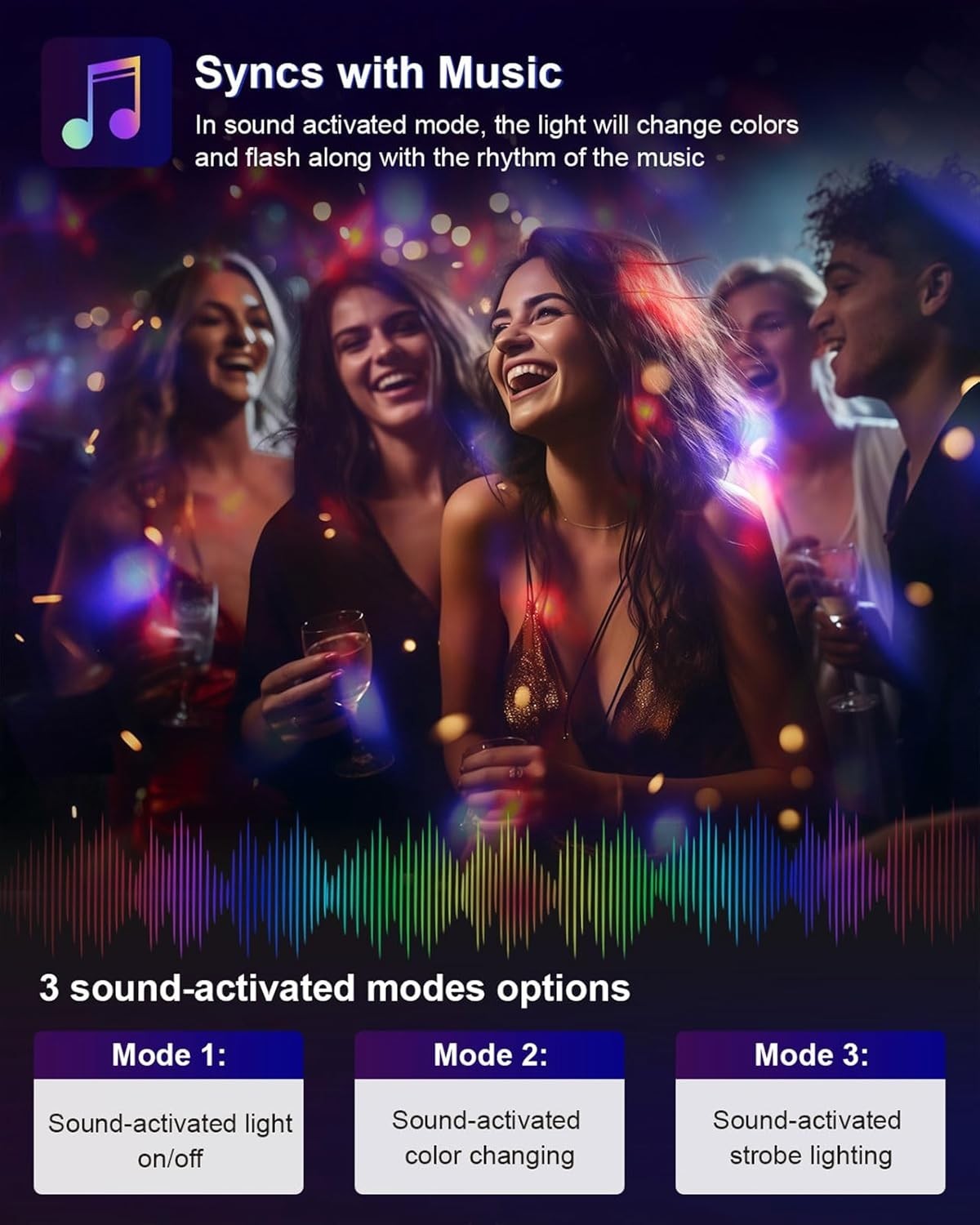 Multi-Function Disco Ball Lights with Remote - Perfect for Dance Parties & Gifts