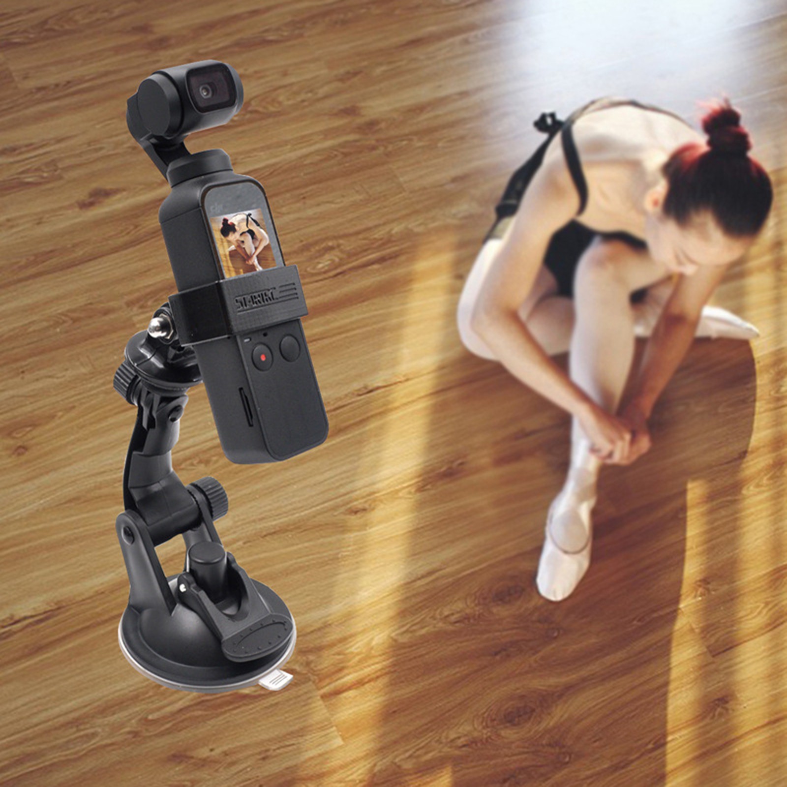 For DJI OSMO Pocket Camera Mount Bracket Glass Suction Cup Car Table Holder