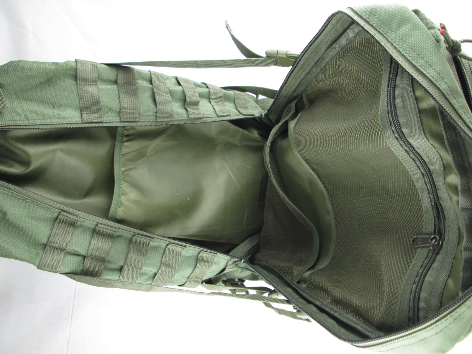 US Army Backpack 19" x12" x 9" /2 main compartments several inside pockets PALS