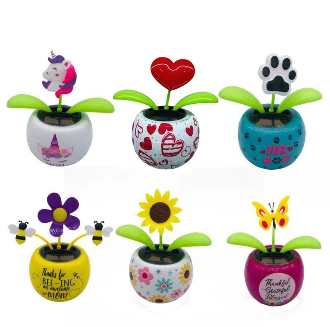 Solar Dancing Flower, Solar Powered Dancing Swinging Flower Toy, Animated Dancer