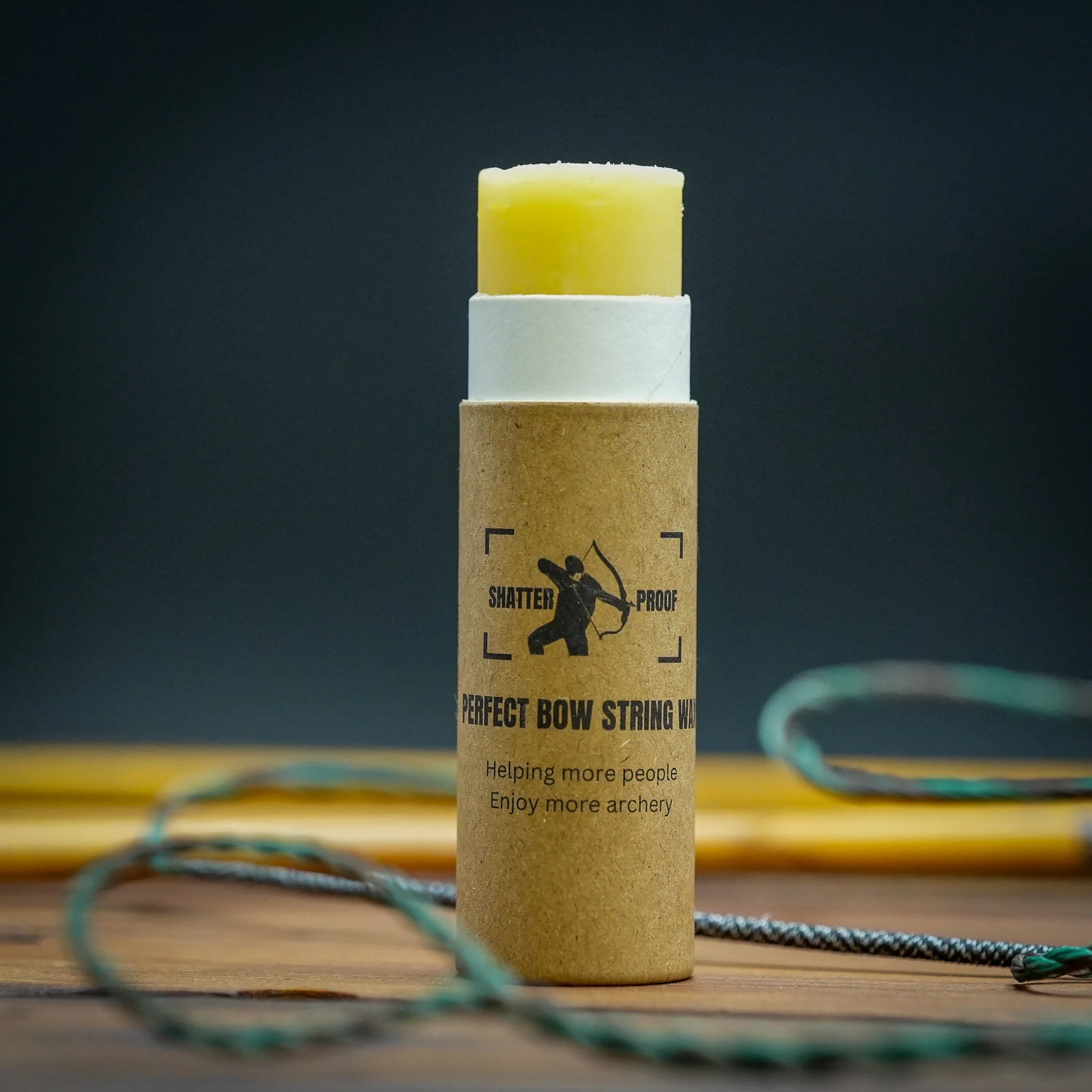 Sticky Perfect Bowstring Wax - Natural Beeswax and Pine Rosin - 1oz Tube