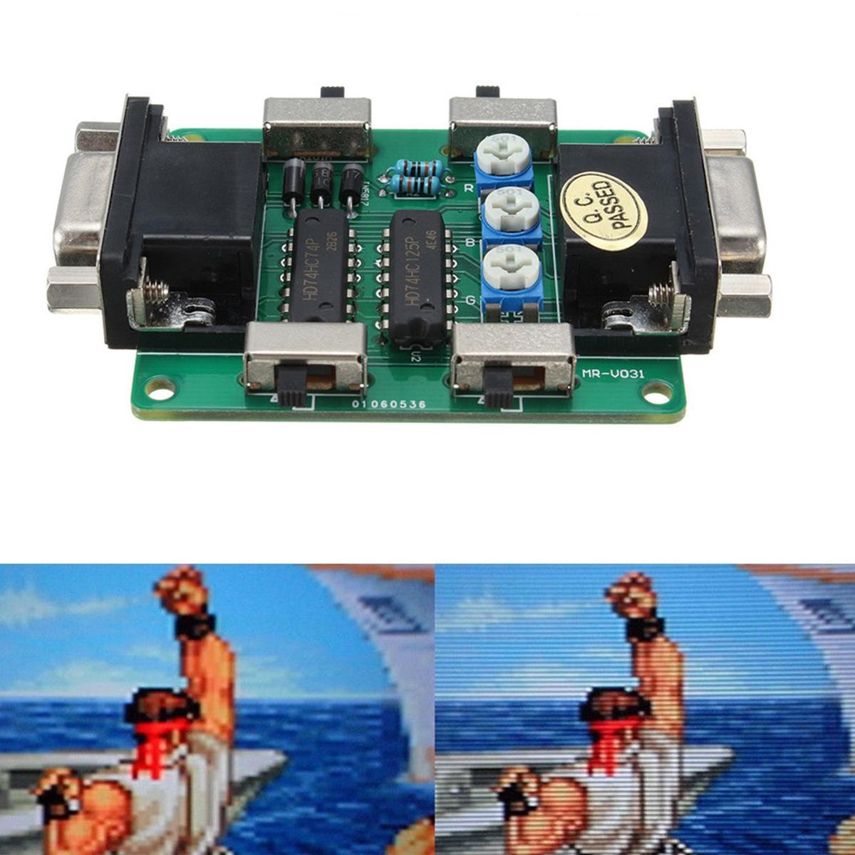 VC005 VGA Interface Screen Scanline Generator For Retro Games Arcade Machine E