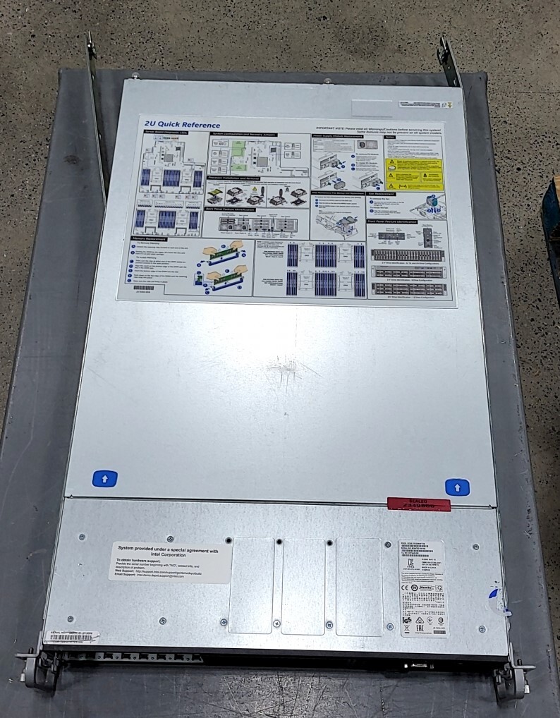 INTEL Rr2000 8x2.5" 2U Rackmount Server Chassis SEE NOTES
