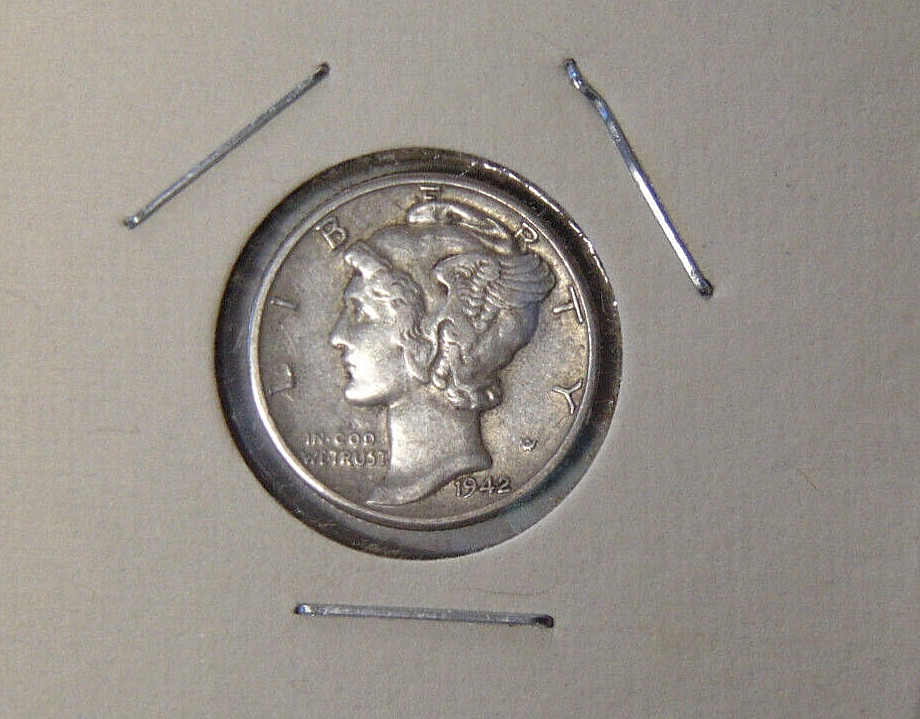 1942-D Mercury Silver Dime XF Denver Mint Coin (11.1224.1)