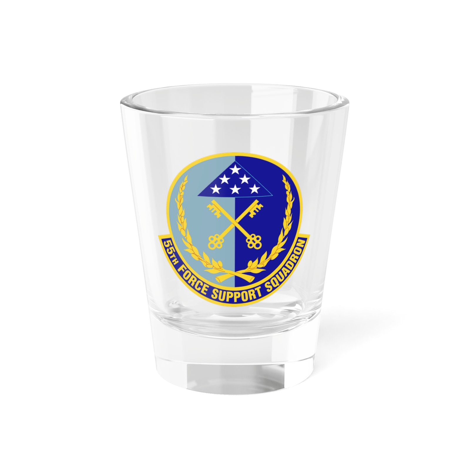 55th Force Support Squadron (U.S. Air Force) Shot Glass 1.5oz