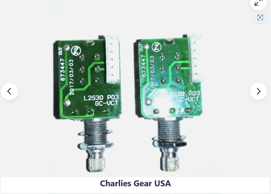 [2] Epiphone L2530 push/pull volume pots with 5 pin quick connector