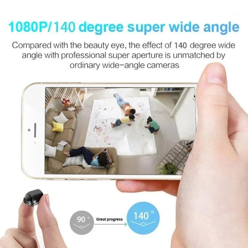 1080p MINI CAMERA Wi-Fi Indoor Night Vision 256GB, replay video sound