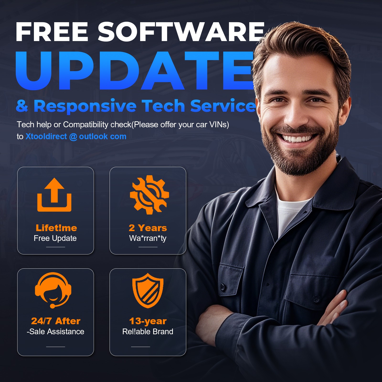 ✅2026 XTOOL D6 OBD2 Scanner All System Diagnostic Tool with Lifetime Free Update