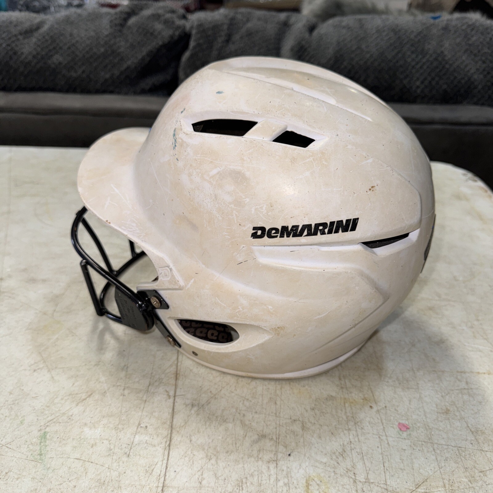 Demarini White Helmet With Facemask