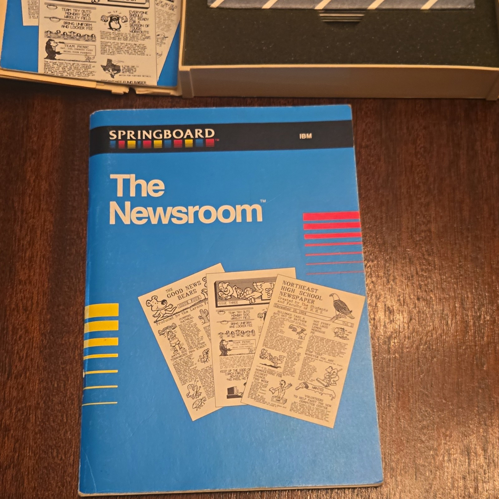 IBM Springboard The Newsroom Software Manual & 5.25" Disk Set IBM