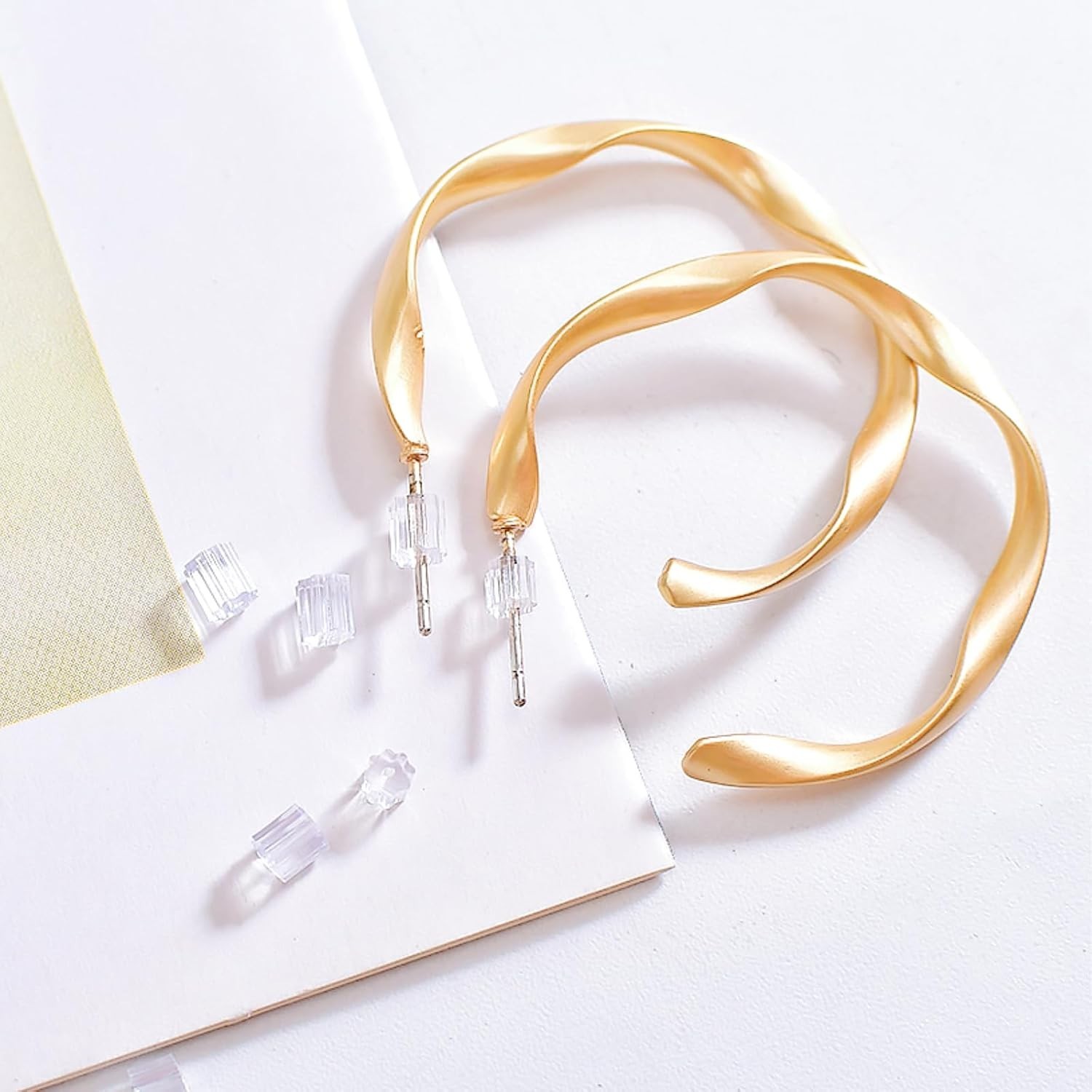 Silicone Earring Backs, 200PCS Soft Clear Earring Backing Replacement Stopper...