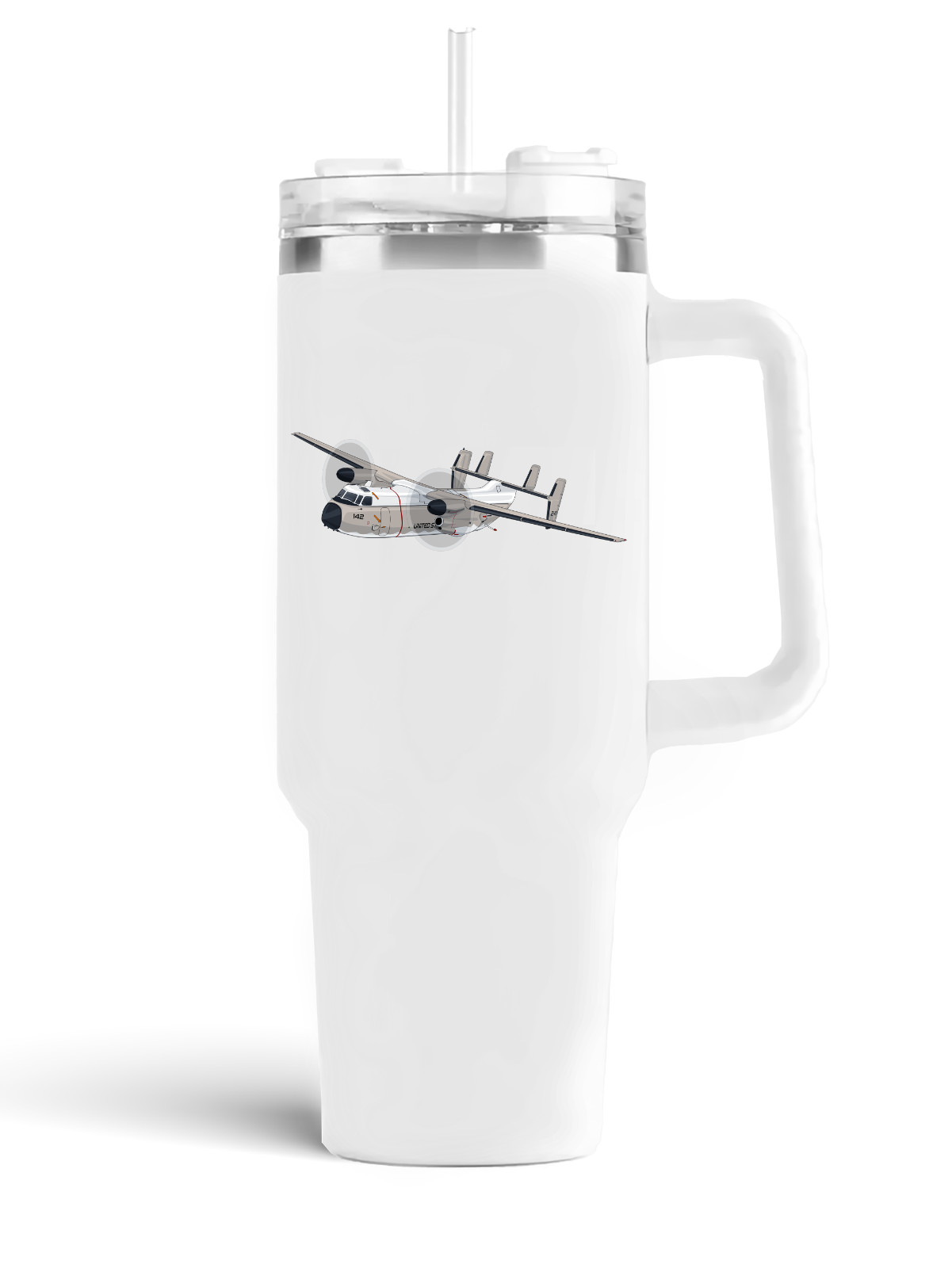 Grumman C-2 Greyhound Stainless Steel H2.0 Quencher Tumbler Sports 40oz