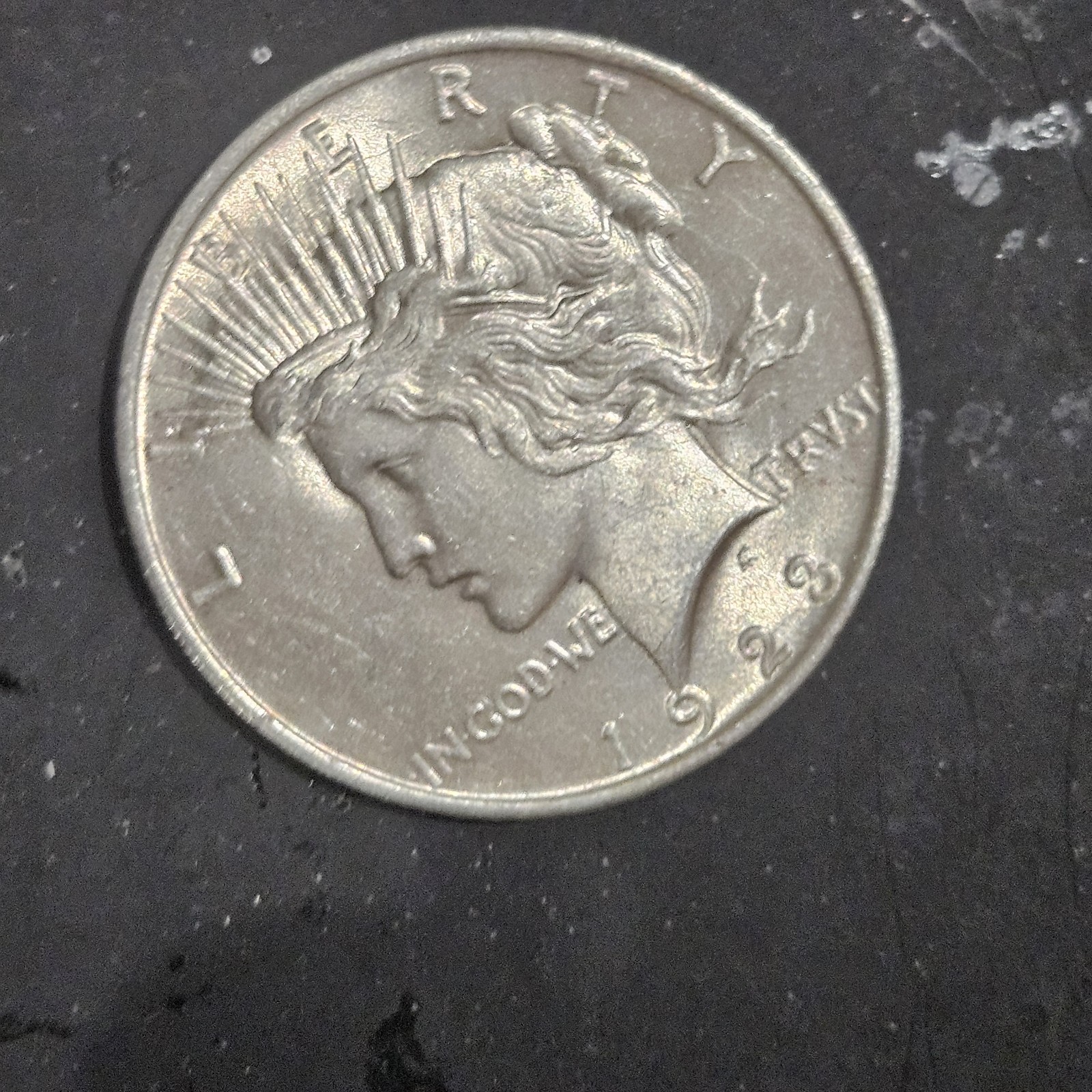 1923 Peace Silver Dollar $1 90% Silver Excellent Condition Nice Coin