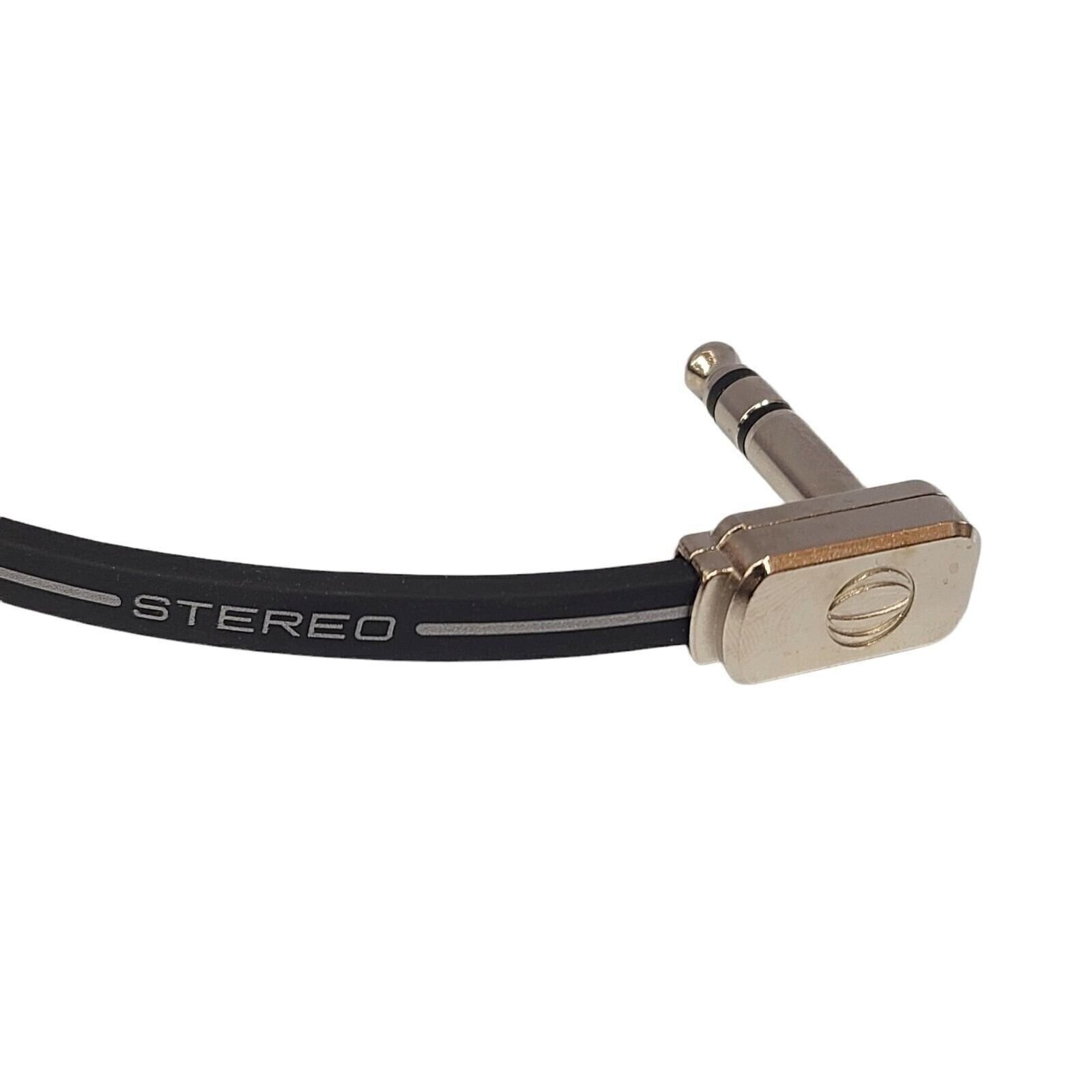 Ernie Ball Stereo Guitar Patch Cable 6" Flat Right Angle Effects Pedal