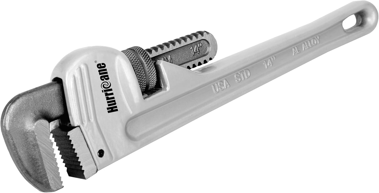 14-Inch Aluminum Pipe Wrench,Heavy Duty Adjustable Plumbing Wrench,Straight Hand