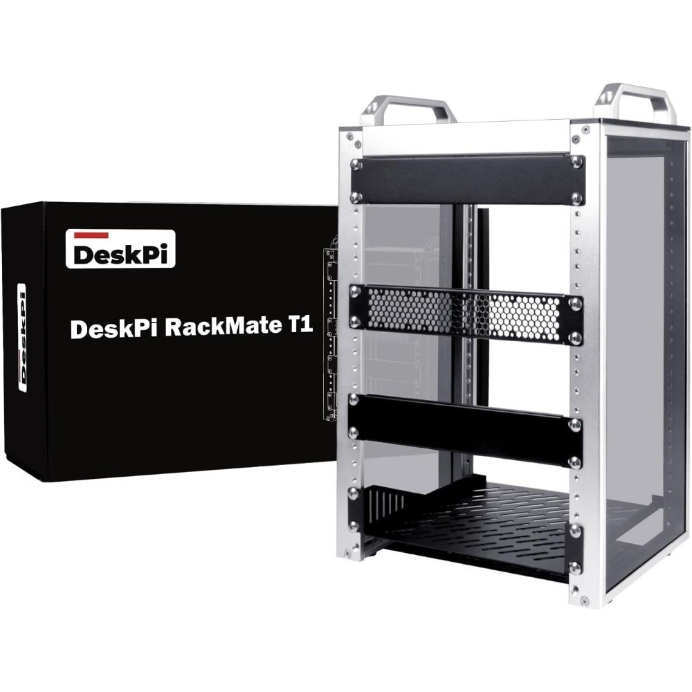 8U Mini Server Rack Cabinet 10 Inch Depth for Network Audio Video Equipment