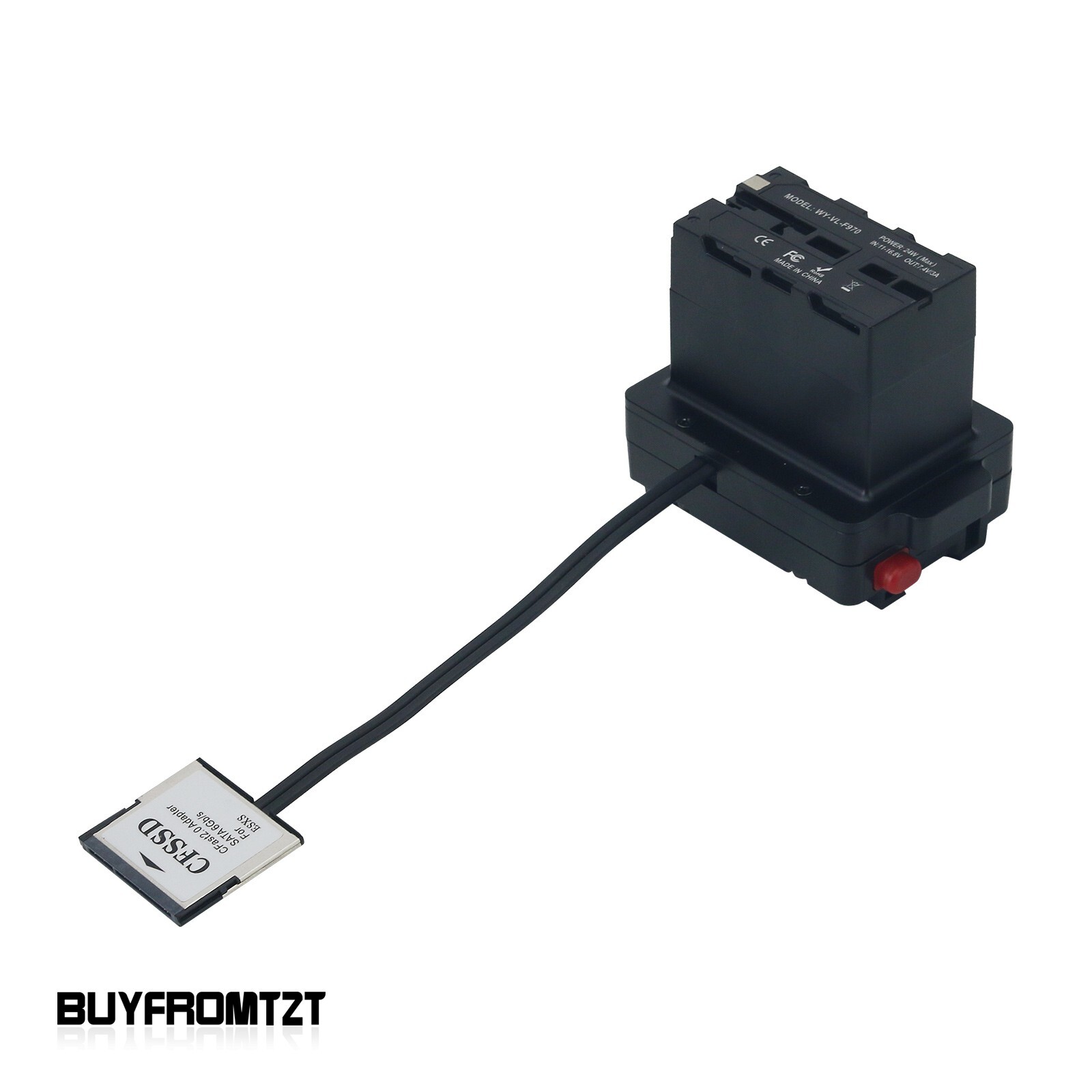 CFast to SSD Adapter NP-F970 to V-shaped Battery Z CAM E2-M4/S6/F6/F8 Converter