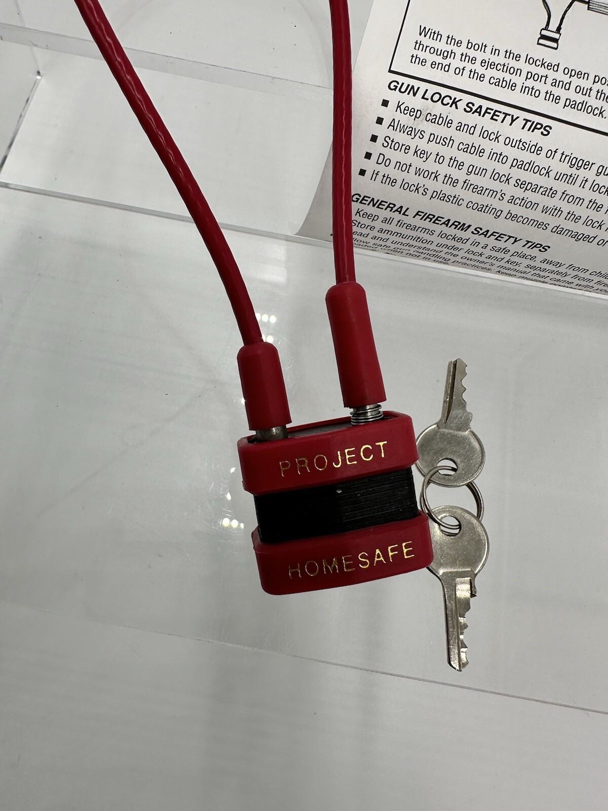 PROJECT CHILD SAFE FIREARM 13-3/4" CABLE GUN LOCK